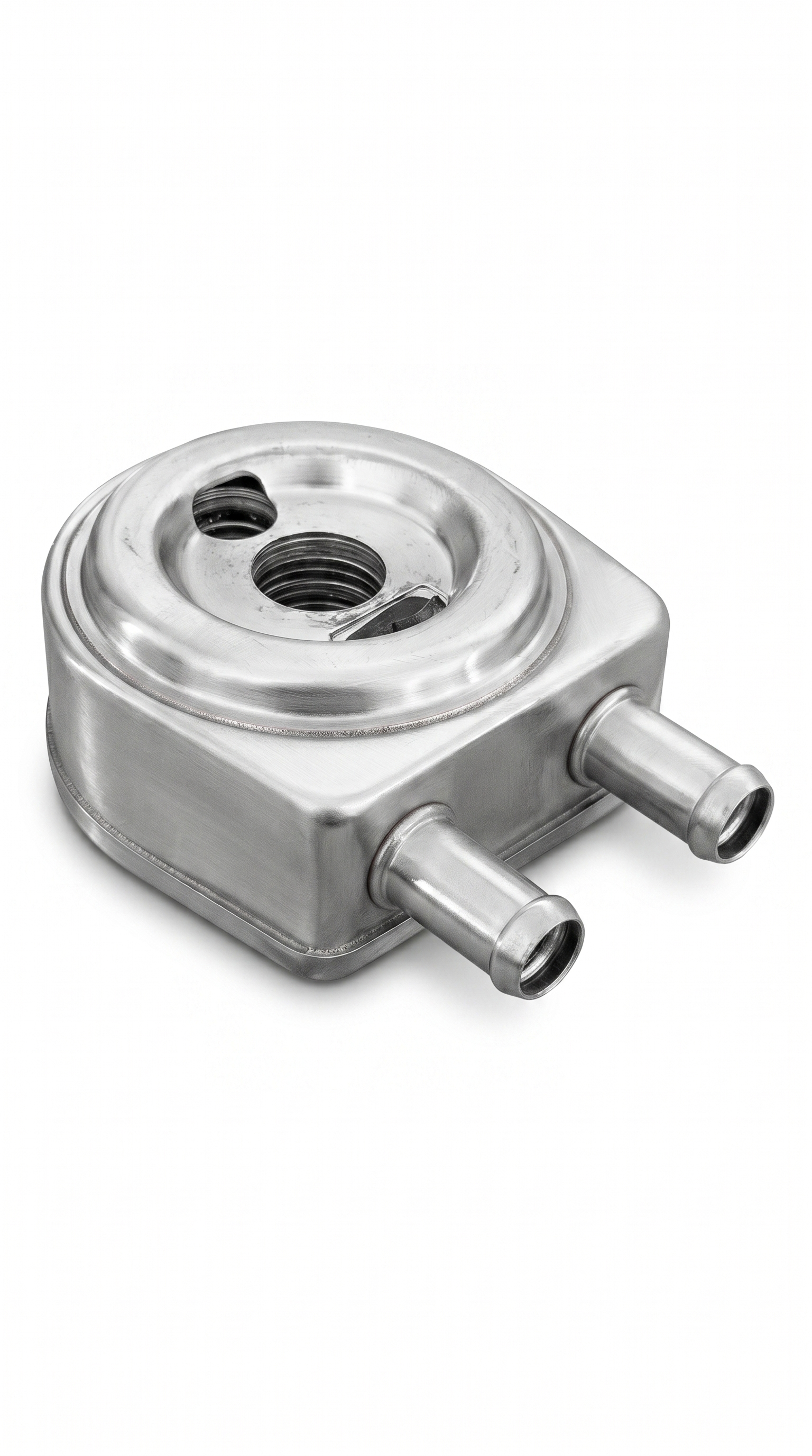 Hyundai 26410-27000 Hyundai KIA Oil Cooler 26410-27000 - Angle View