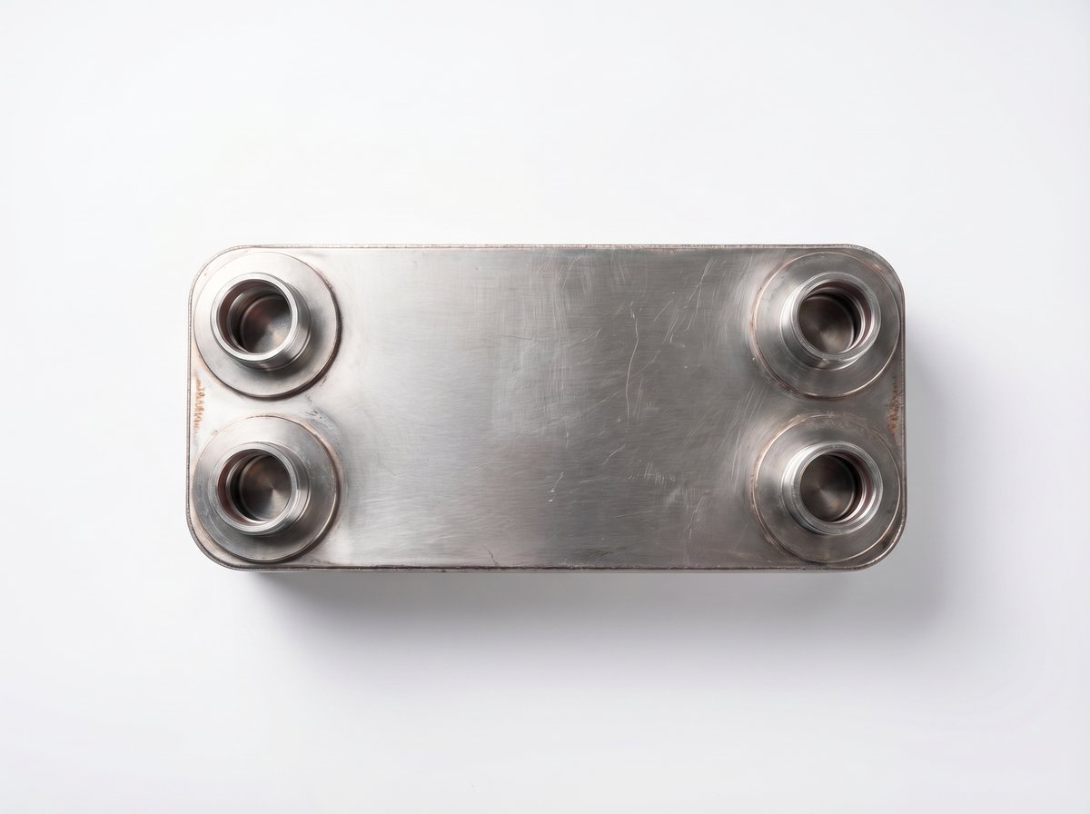 Scania 1774202 Scania 4-Series DC12 Oil Cooler - Side View