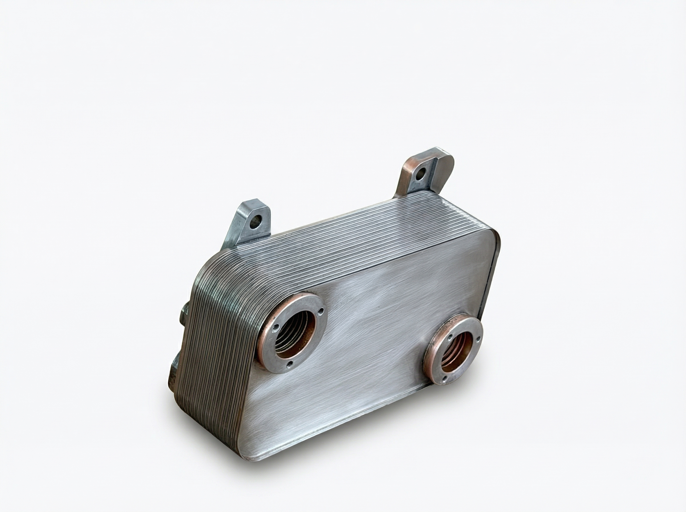 Mercedes-Benz A0004380388 Mercedes-Benz OM471/OM473 12.8L-15.6L Oil Cooler - Side View