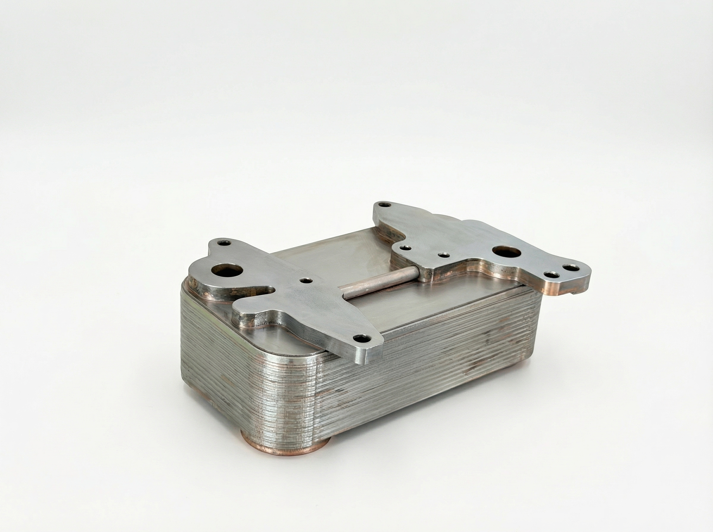 Mercedes-Benz A0004380388 Mercedes-Benz OM471/OM473 12.8L-15.6L Oil Cooler - Bottom View