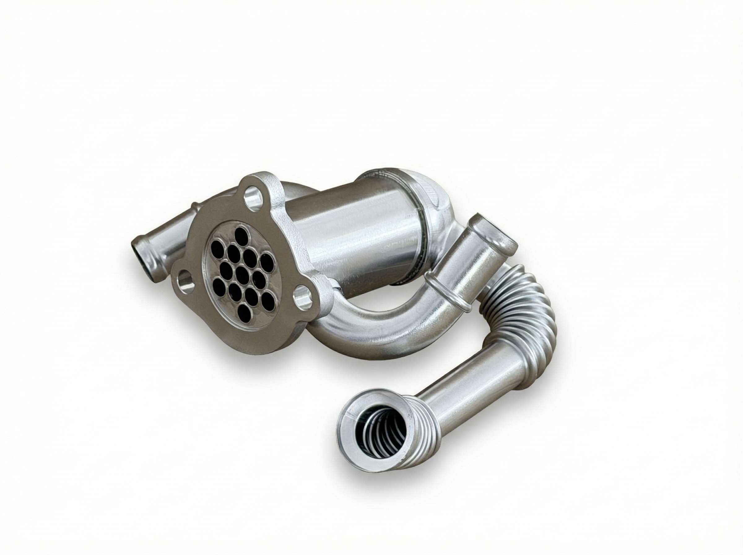 Opel/Vauxhall/Fiat/Alfa Romeo/Lancia 55197846 Opel/Vauxhall/Fiat/Alfa Romeo/Lancia 1.3L CDTI/Multijet/JTD 16V EGR Cooler - Side View