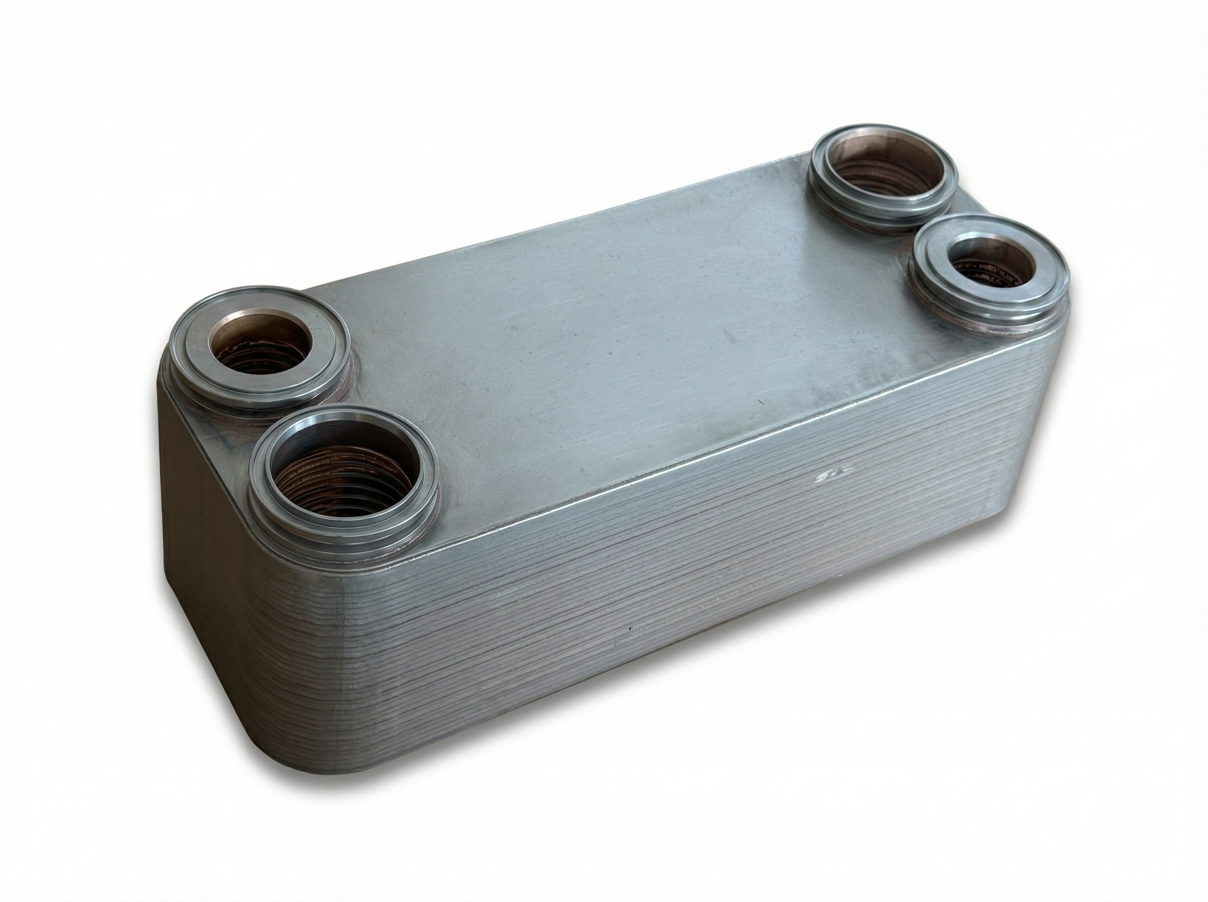 Volvo 11110107 Volvo D12 12.1L Oil Cooler - Top View