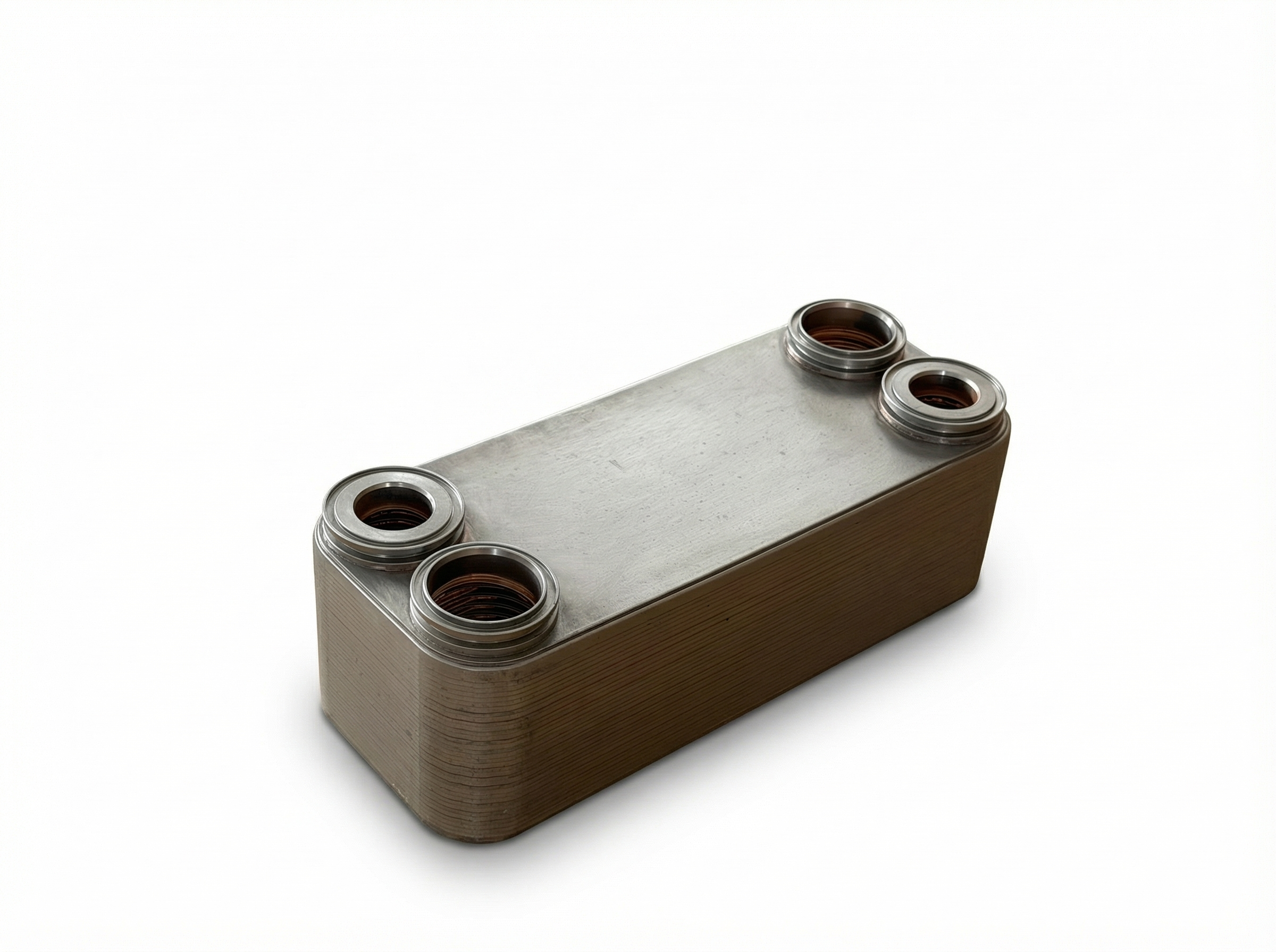 Volvo 11110107 Volvo D12 12.1L Oil Cooler - Side View